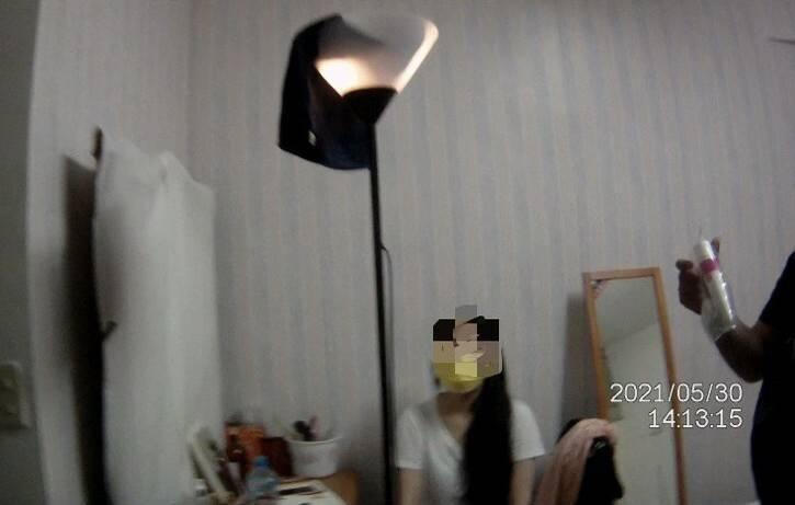 詹姓女子不顧染疫風險,3天之內,2度被警方查獲性交易。(讀者提供)