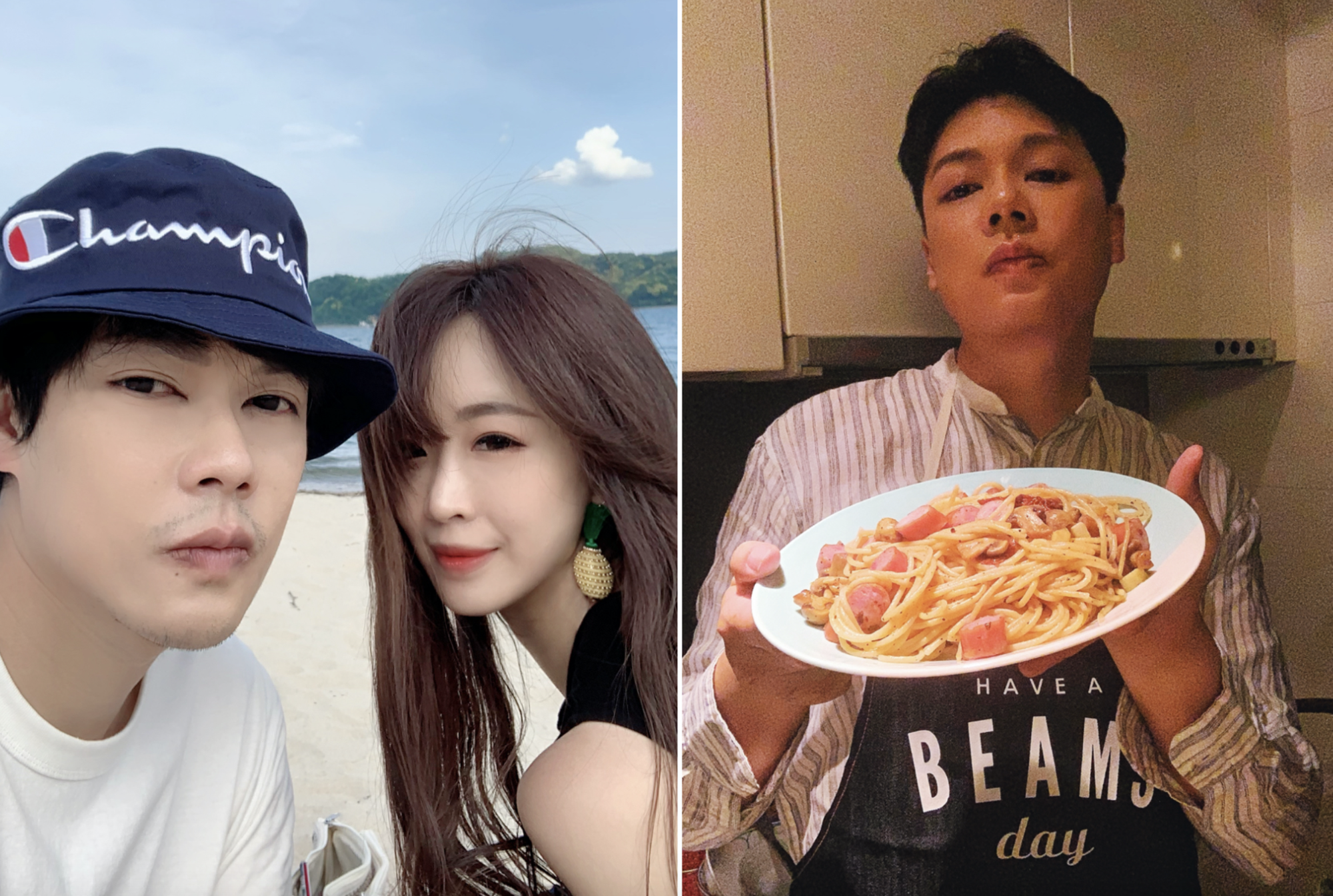 待在家時間變長的李佑群，除了分享料理美照，更分享跟老婆相處的日常。（幸喜國際提供）