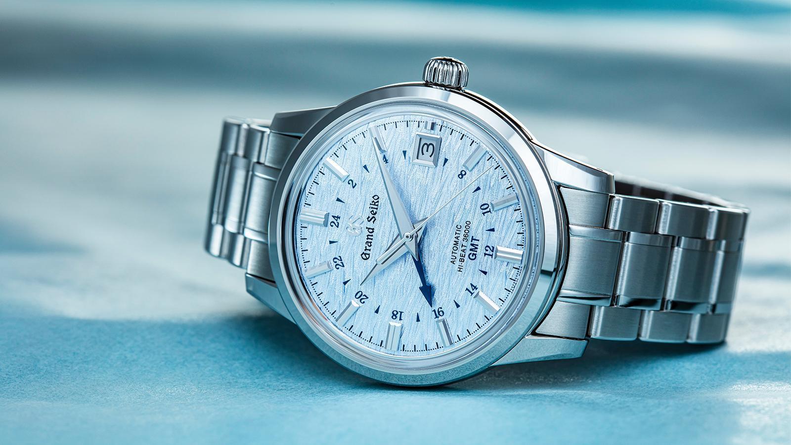 GRAND SEIKO Elegance Collection（小暑）| 型號SBGJ249／錶徑39.5mm／不鏽鋼材質／時、分、秒、日期、第二地時間指示／9S86自動上鏈機芯／動力儲存55小時／防水3大氣壓／建議售價NT$210,000