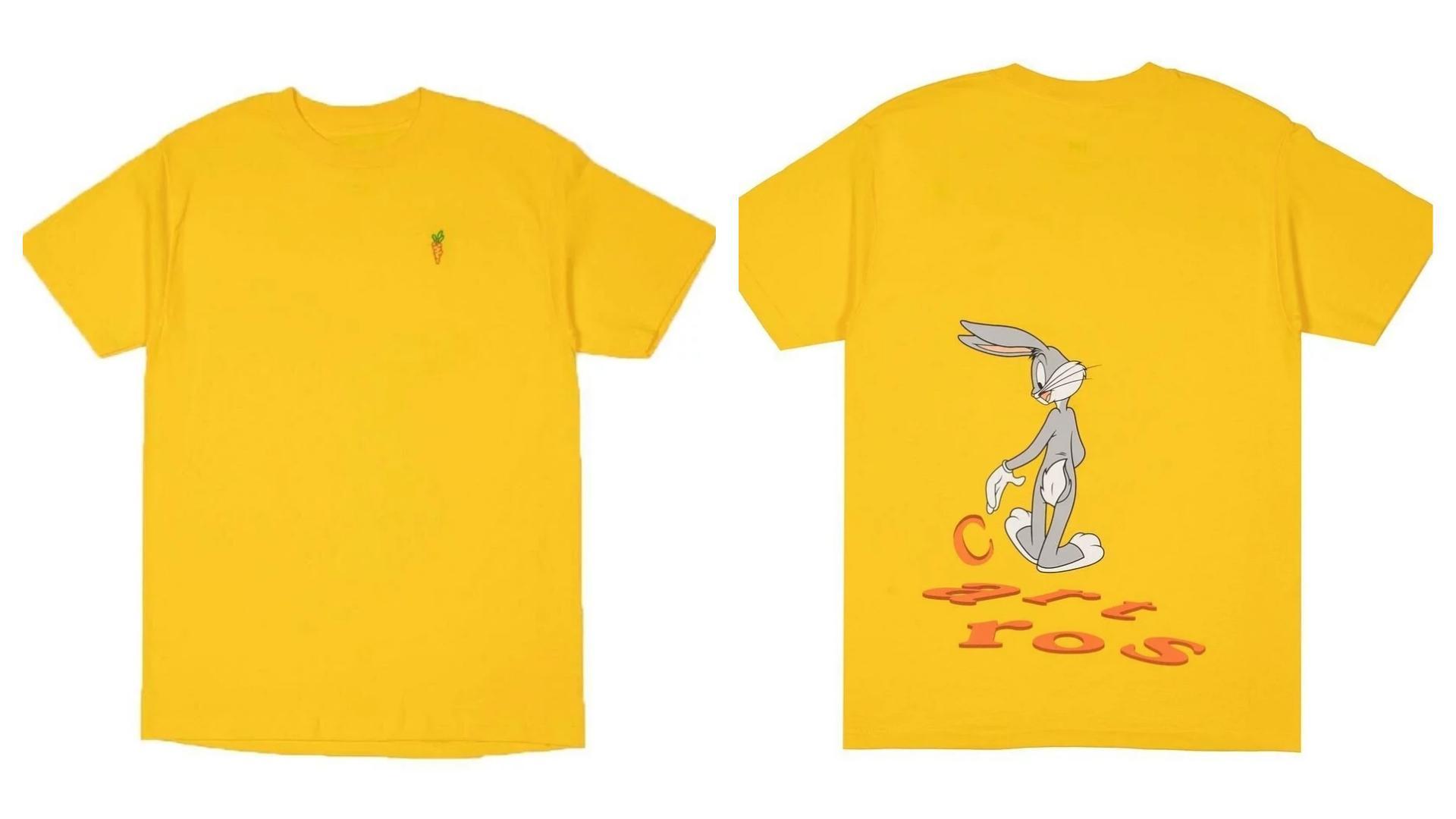 愛吃胡蘿蔔的兔巴哥也一同出現在Carrots T-shirt中。黃色T-shirt NT$2,280 Carrots by Anwar Carrots。（團團提供）