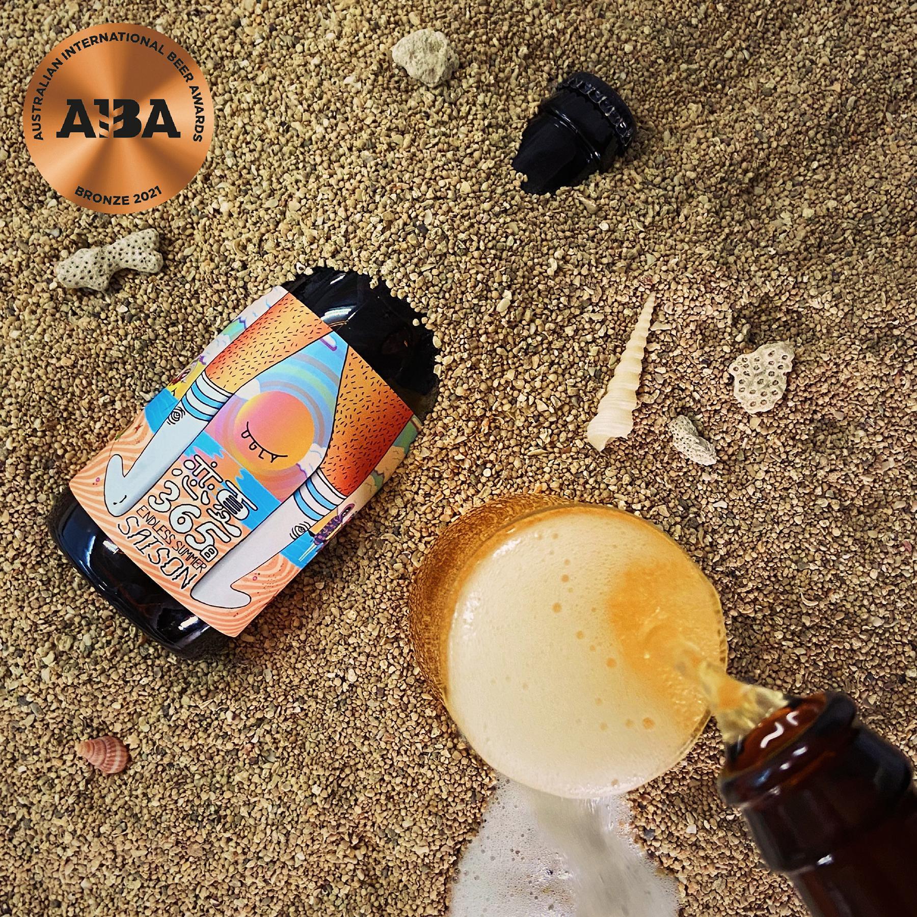 酉鬼啤酒「戀夏365日Saison」在AIBA啤酒大賽中拿下銅牌。(酉鬼啤酒提供)