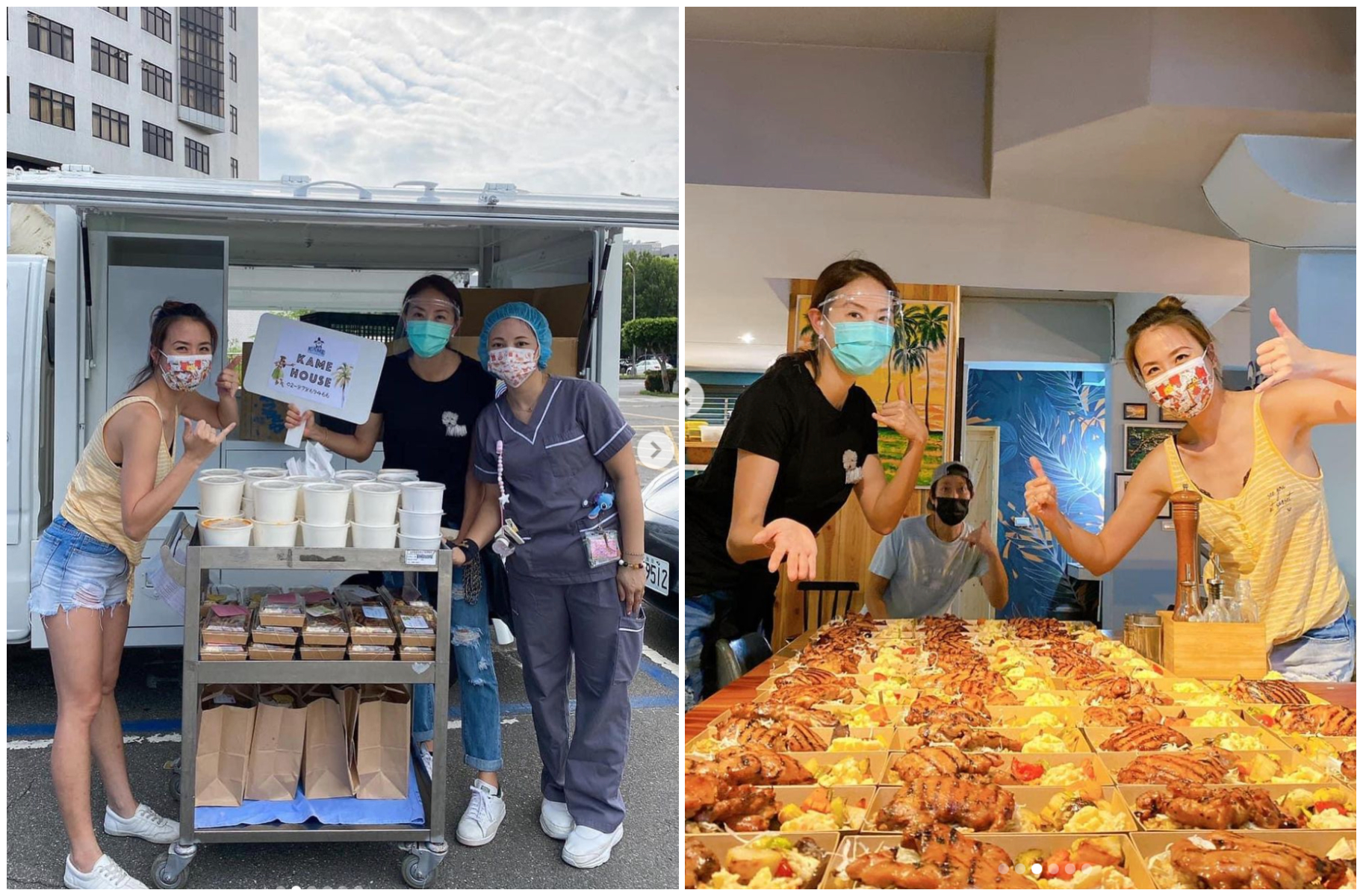 賈永婕從昨天(2日)開始每天送100份便當到醫院。(翻攝小S IG)