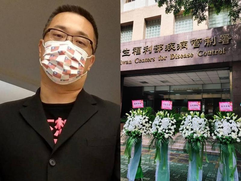 朱學恒在送完白花籃當天開了直播，未料竟創下該頻道的最高「斗內」紀錄。（翻攝自「朱學恒的阿宅萬事通事務所」臉書）