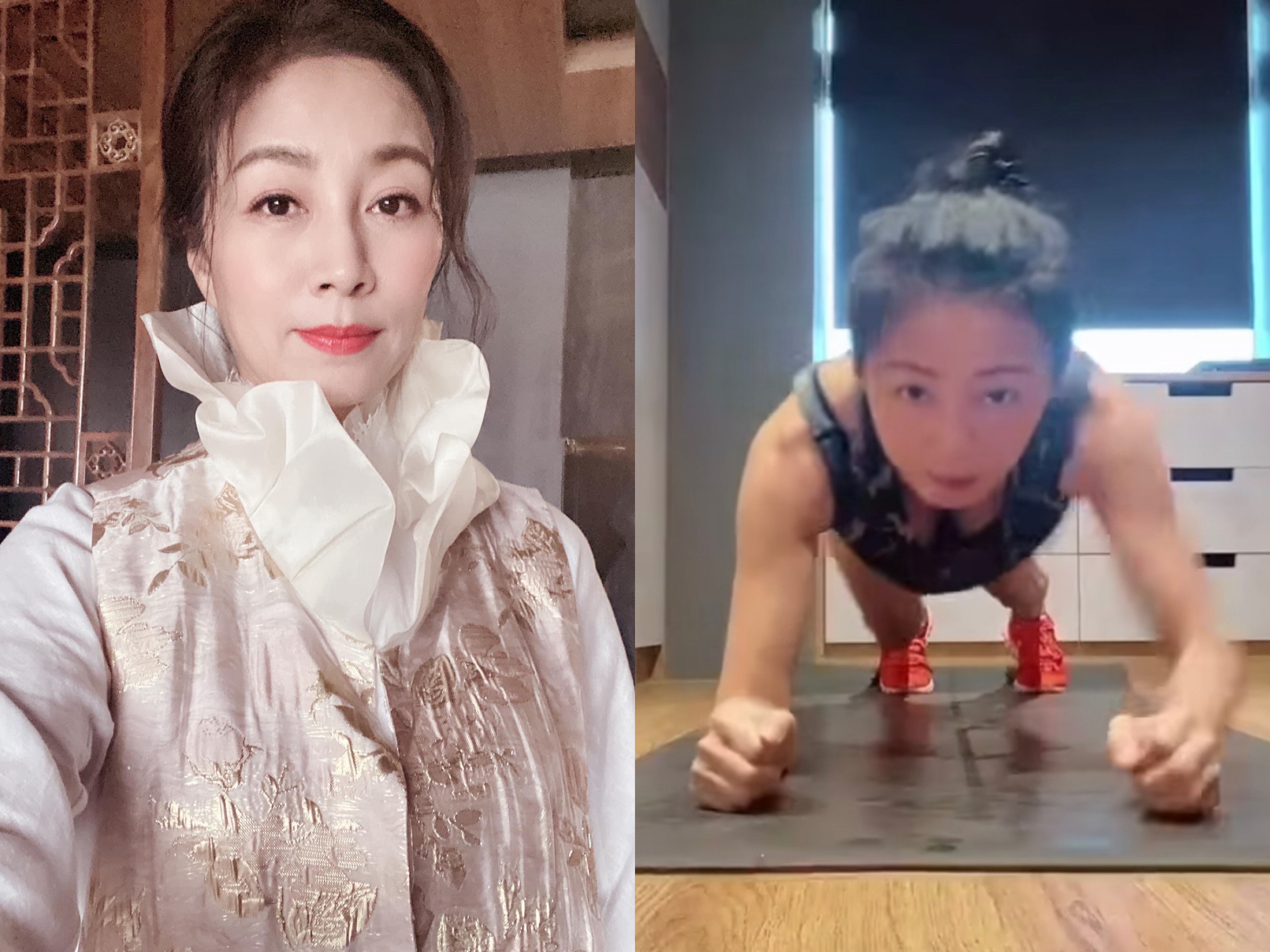 方文琳健康的運動影片，卻遭心術不正的網友扭曲了原意。（翻攝自方文琳臉書）