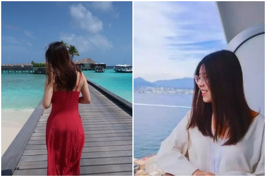 正妹OL因為中了價值新台幣4.5億元的支付寶大獎，不到半年卻出現財務困難。（翻攝自微博）