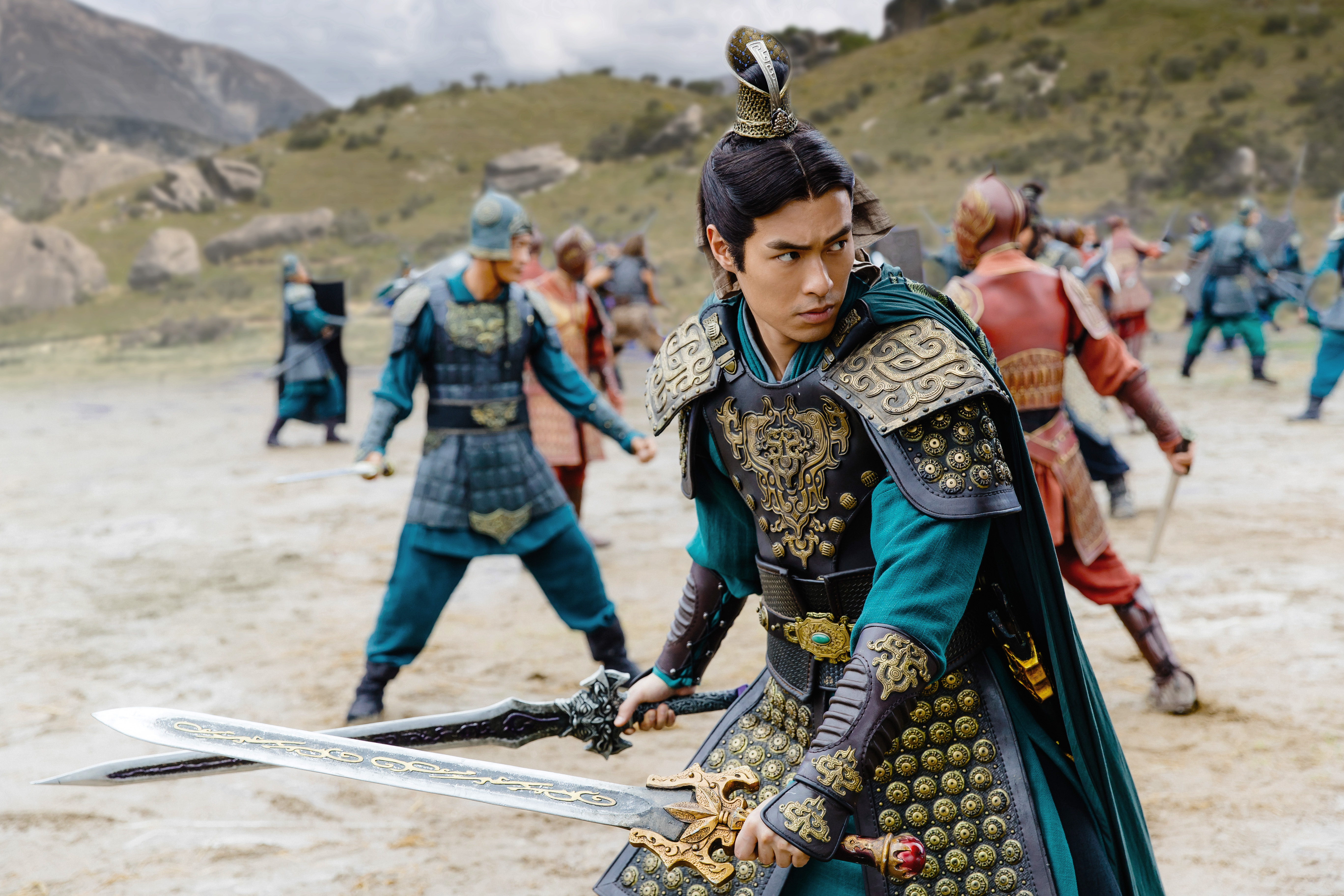 楊祐寧飾演劉備。(Netflix提供)