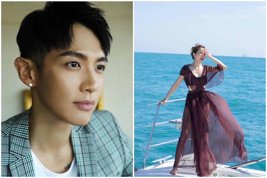 李毓芬日前上傳中空透視美照，柯震東隨即按讚。（翻攝自柯震東、李毓芬IG）