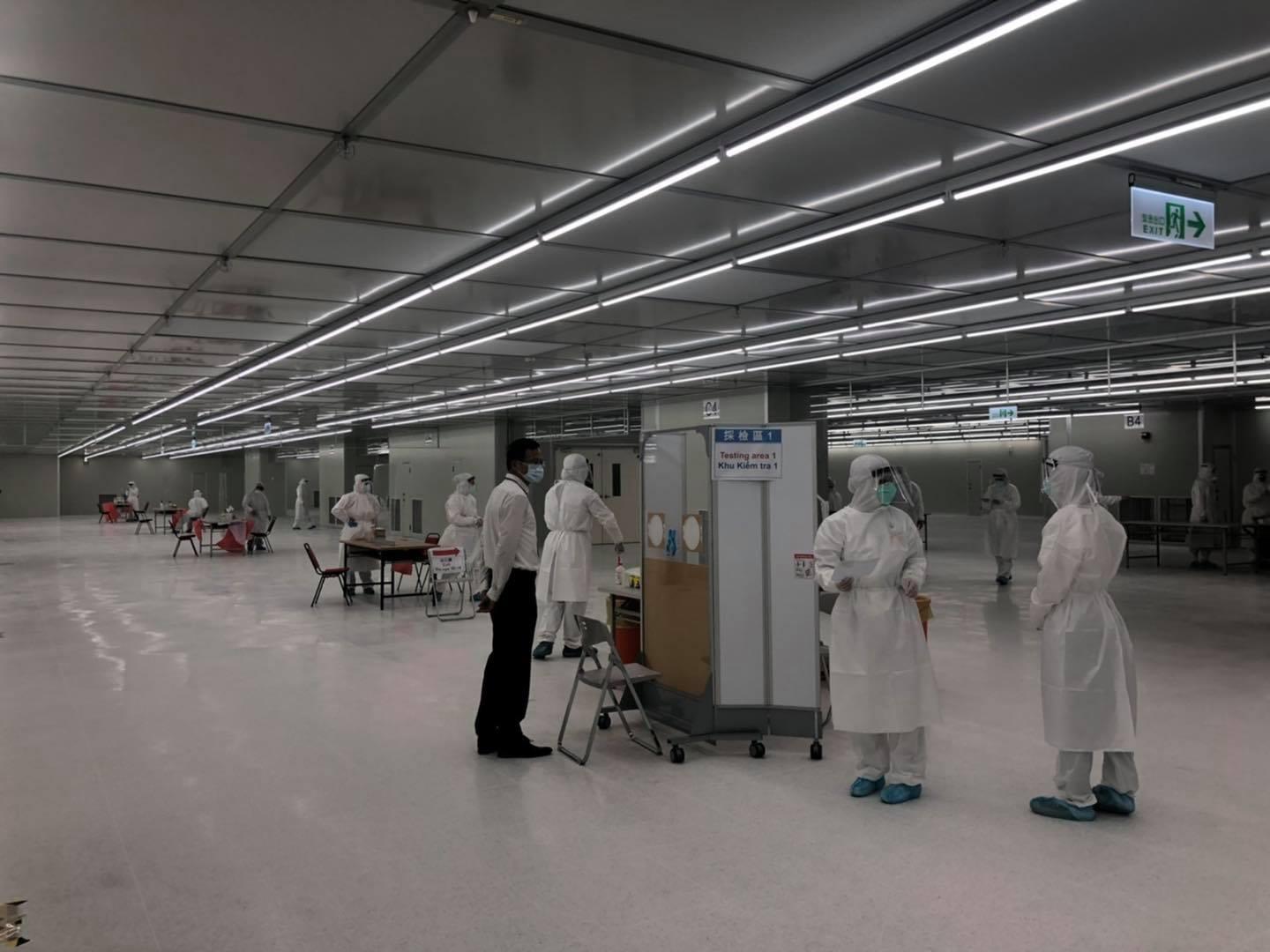 京元電子日前爆發員工群聚感染，緊急對4大廠7,300多名員工進行快篩作業。（翻攝自京元電子臉書）