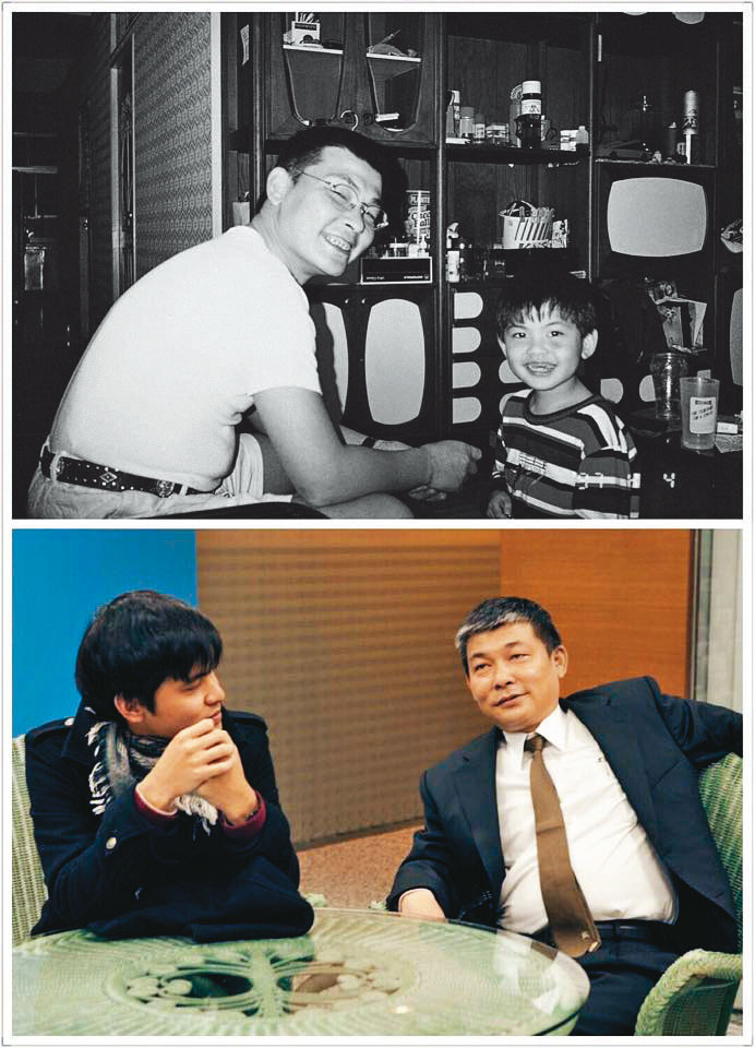 冬瓜（上圖左、下圖右）非常疼愛兒子，但過度重視工作，讓2人關係一度很緊張，直到他過世前才和解。（小冬瓜提供）