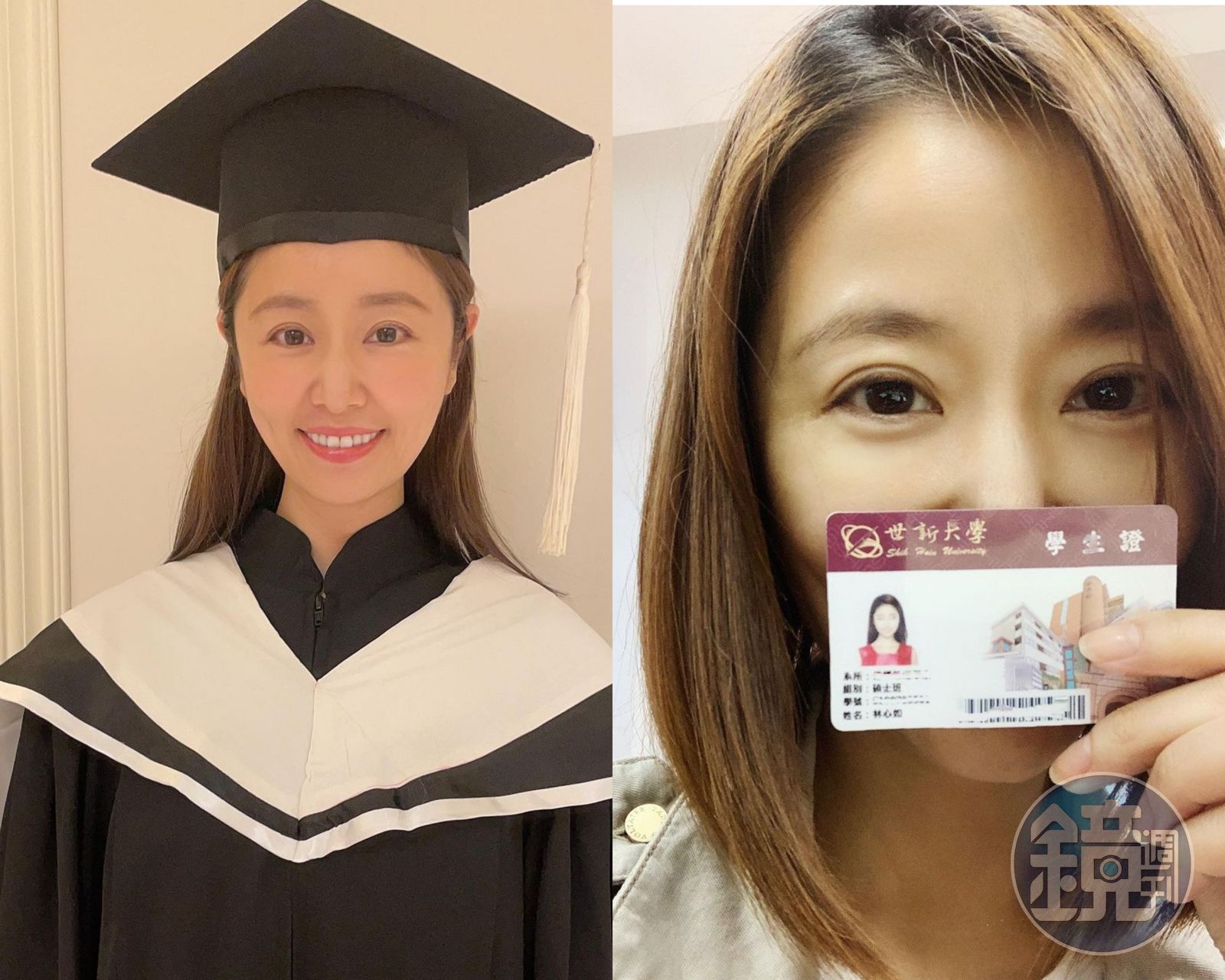 林心如2019年報讀世新大學上海MBA專班,今(5)日終於畢業。(林心如IG)