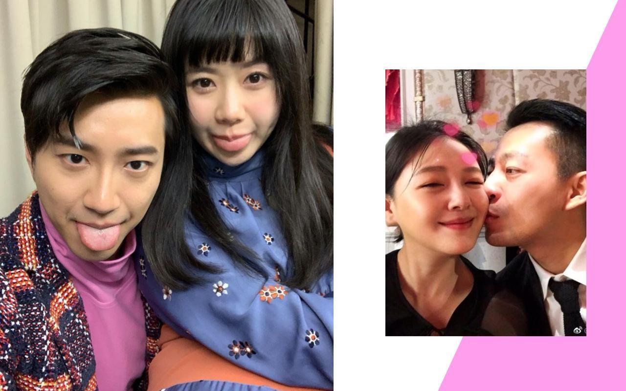 中國實境秀《幸福三重奏》找來3對名人夫妻檔秀恩愛,結果江宏傑、大S這兩對如今都鬧婚變。(翻攝自江宏傑IG、汪小菲微博)