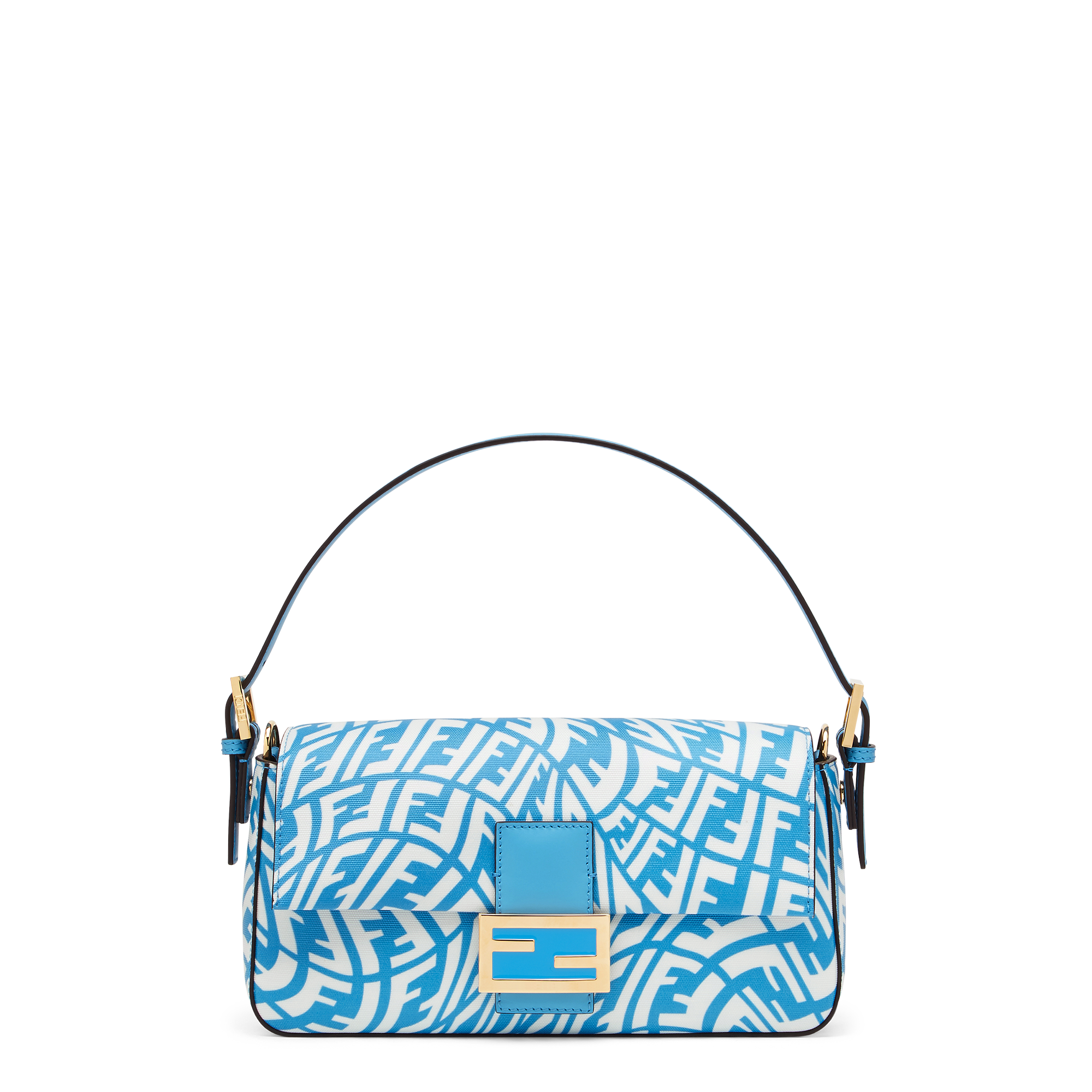 FENDI Vertigo聯名系列天空藍Baguette 1997。NT$91,000。(FENDI提供)