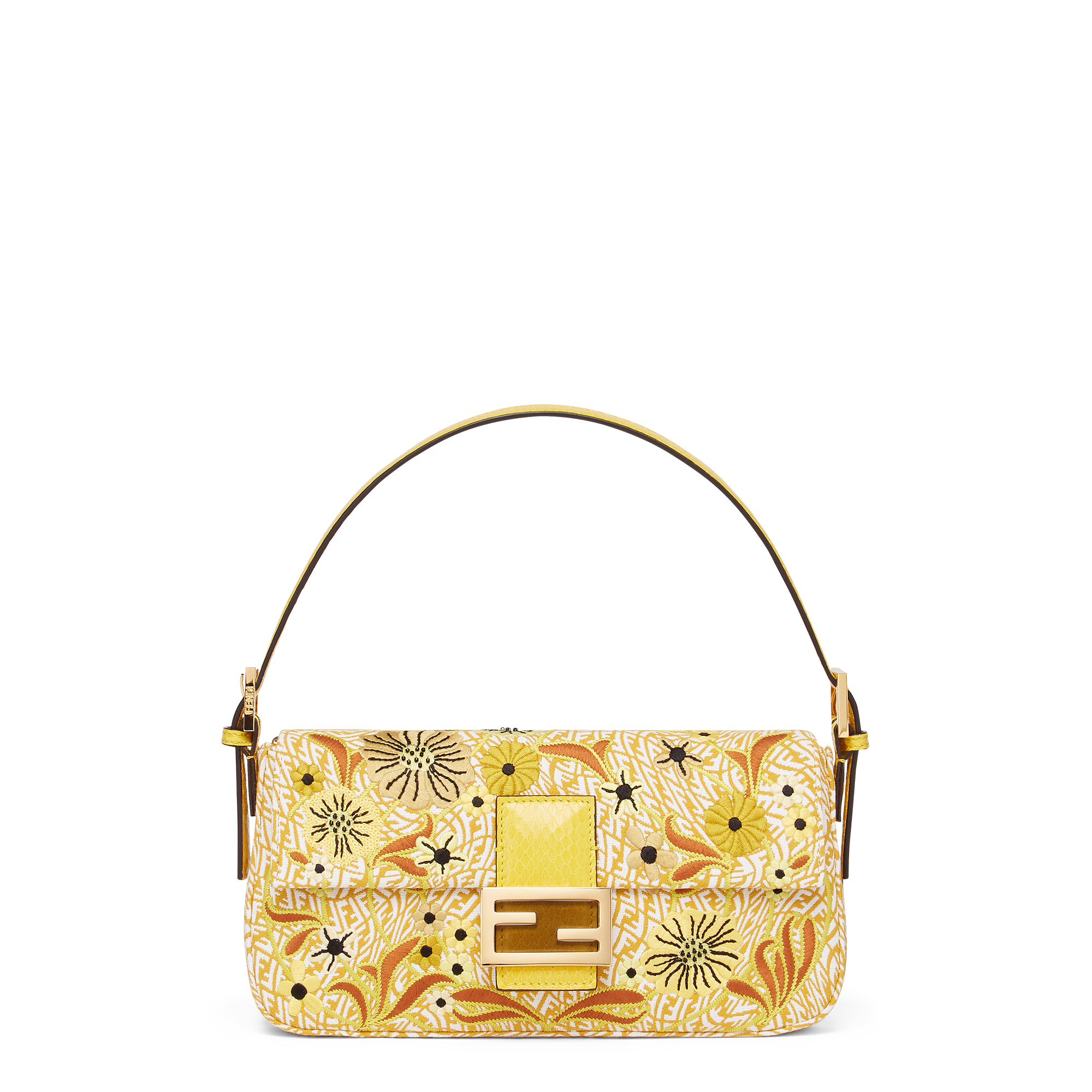 FENDI Vertigo聯名系列花卉刺繡Baguette 1997。NT$109,000。（FENDI提供）