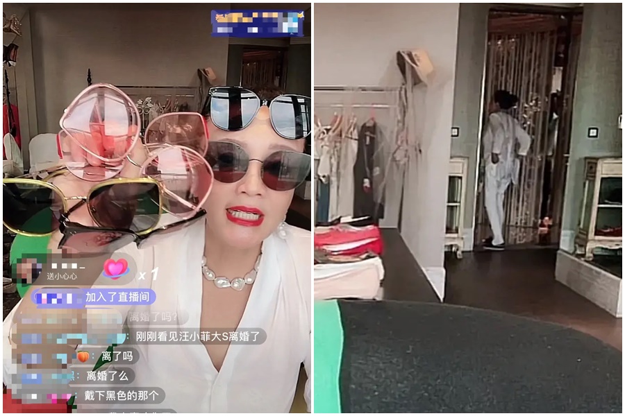 大汪婚姻觸礁鬧上娛樂頭版當天，身為婆婆的張蘭沒有避不現身，反而高調直播賣貨。（翻攝自網路）
