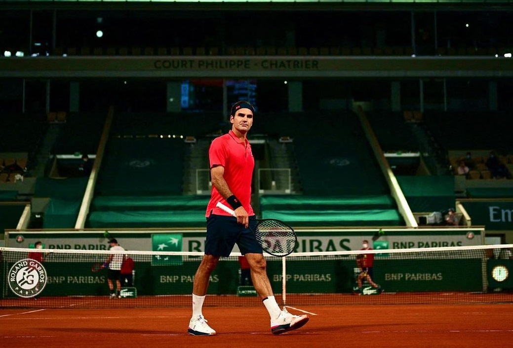 費德勒法網晉級16強後因健康因素宣布退賽。(翻攝自費德勒IG)