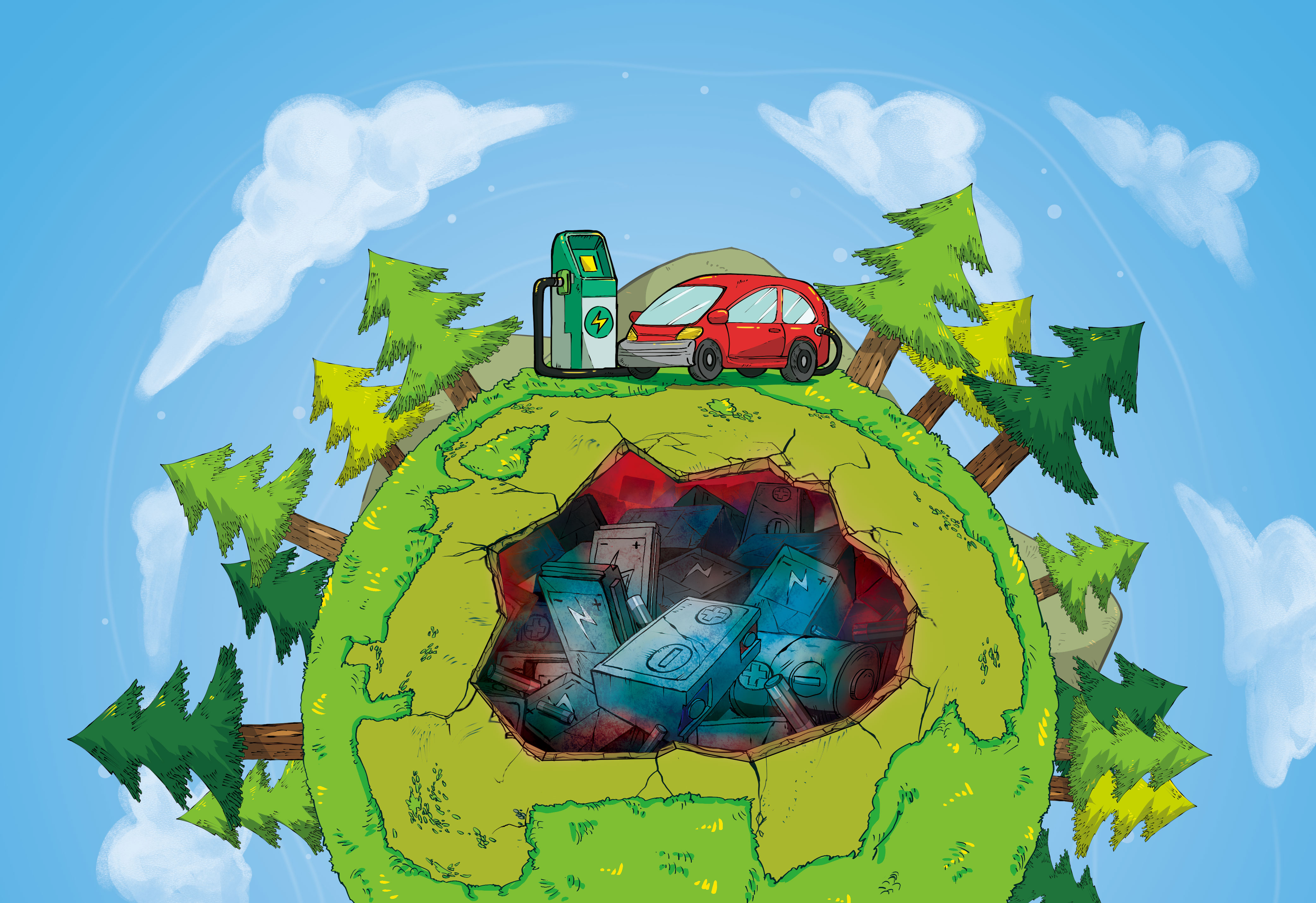 電動車趨勢成形，但伴隨著將來大量鋰電池廢棄物的產生，大家都應正視相關隱憂。