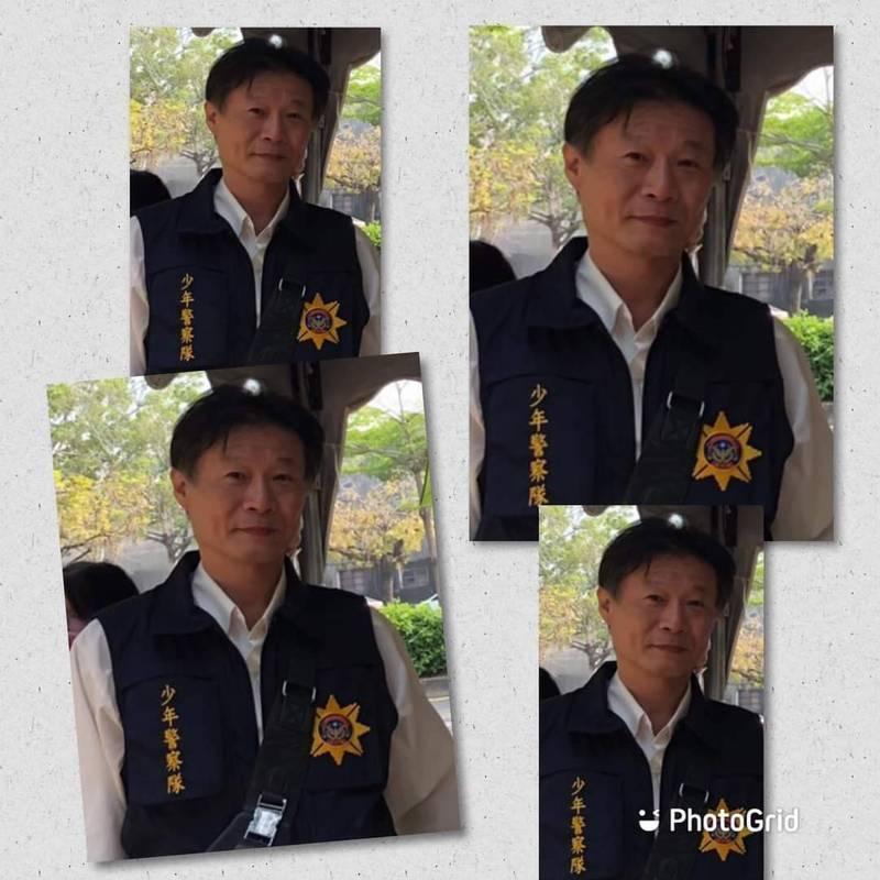 嘉義市警局少年隊小隊長謝政安辦案返途驚傳火燒車身亡。（消防局提供）