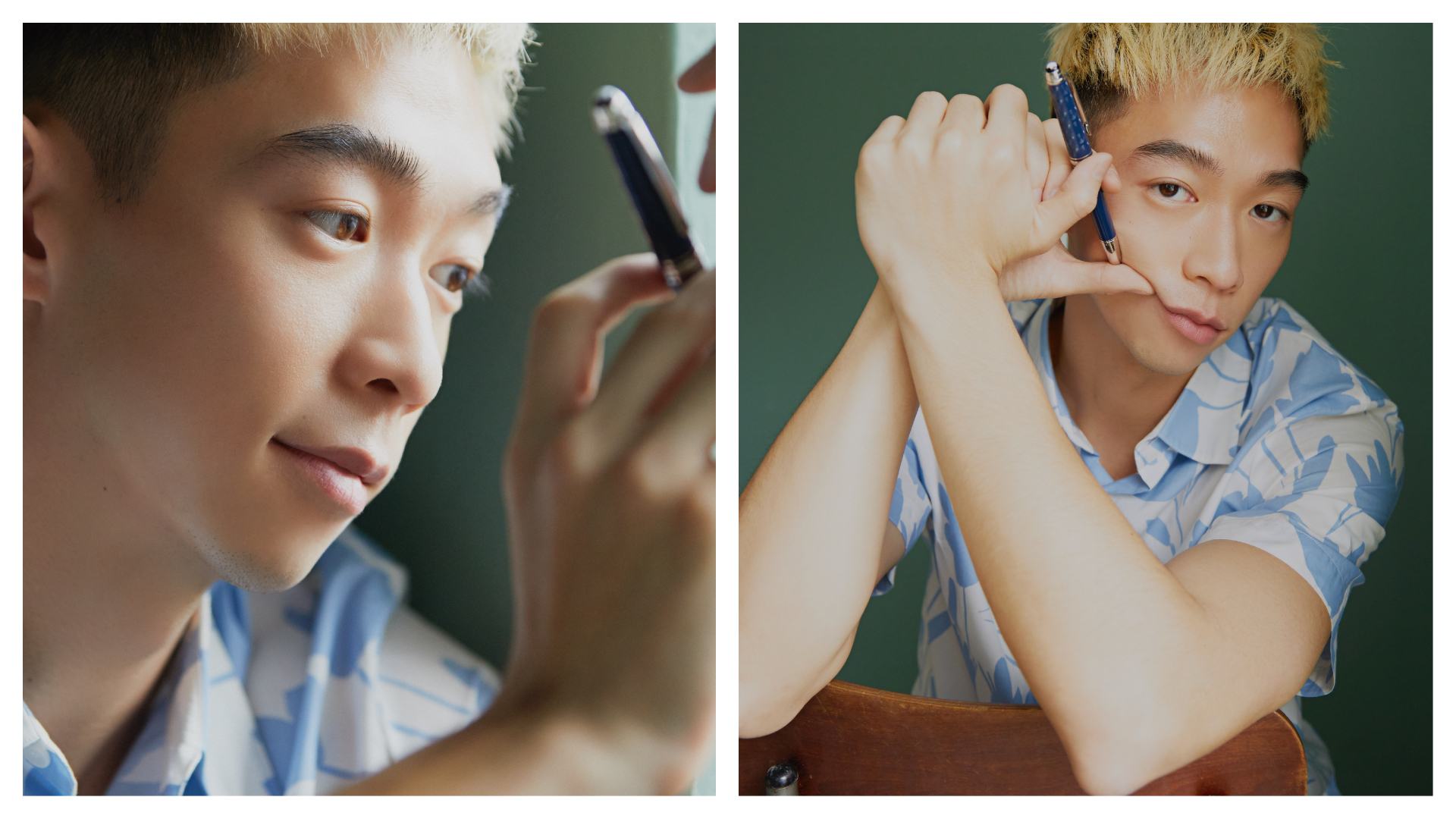 萬寶龍推出「大師傑作系列環遊世界80天」書寫工具，找來品牌好友王可元演繹最新筆款。（萬寶龍提供）