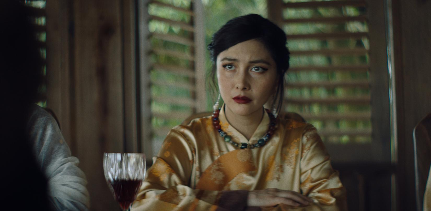 何超儀在《Edge of The World 》片中飾演幫派女首領,帶領幫眾與大馬土著反抗英國殖民。(852 films提供)