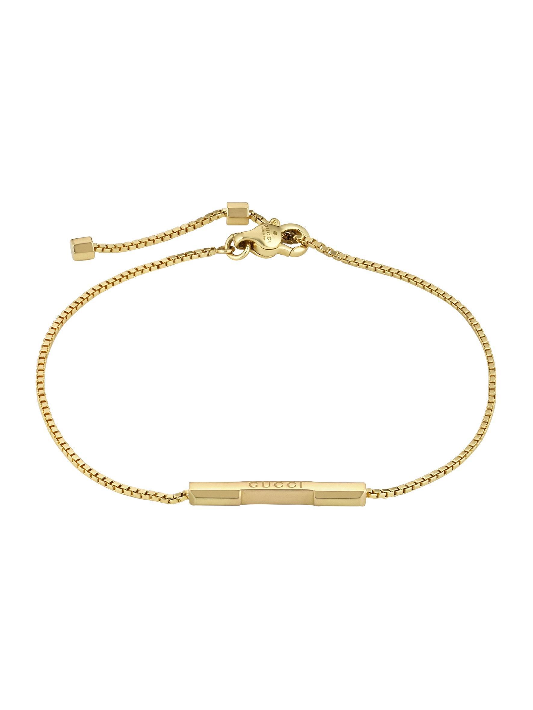Link to Love系列18K金吊墜手鍊。NT$32,700(GUCCI提供)