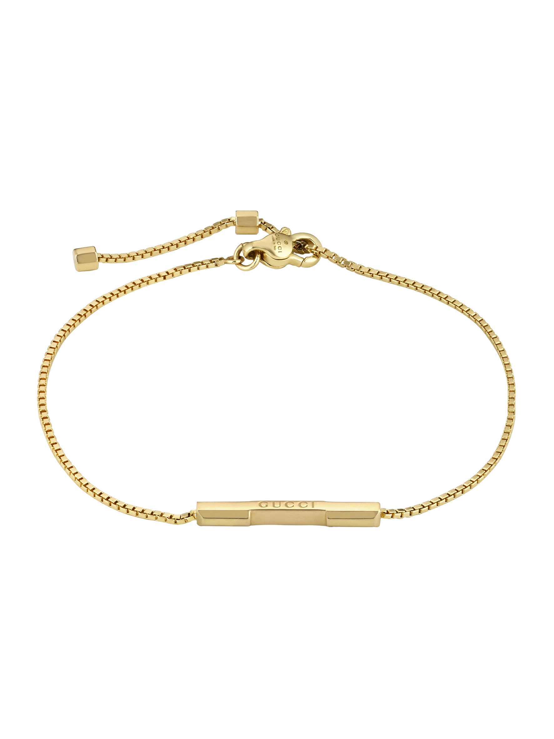 Link to Love系列18K金吊墜手鍊。NT$32,700（GUCCI提供）