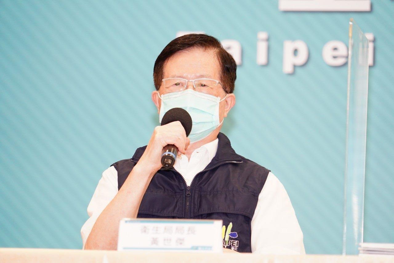 黃世傑昨日強調，不會將疫苗配發至診所；但如今一看該說法備受質疑。（台北市府提供）
