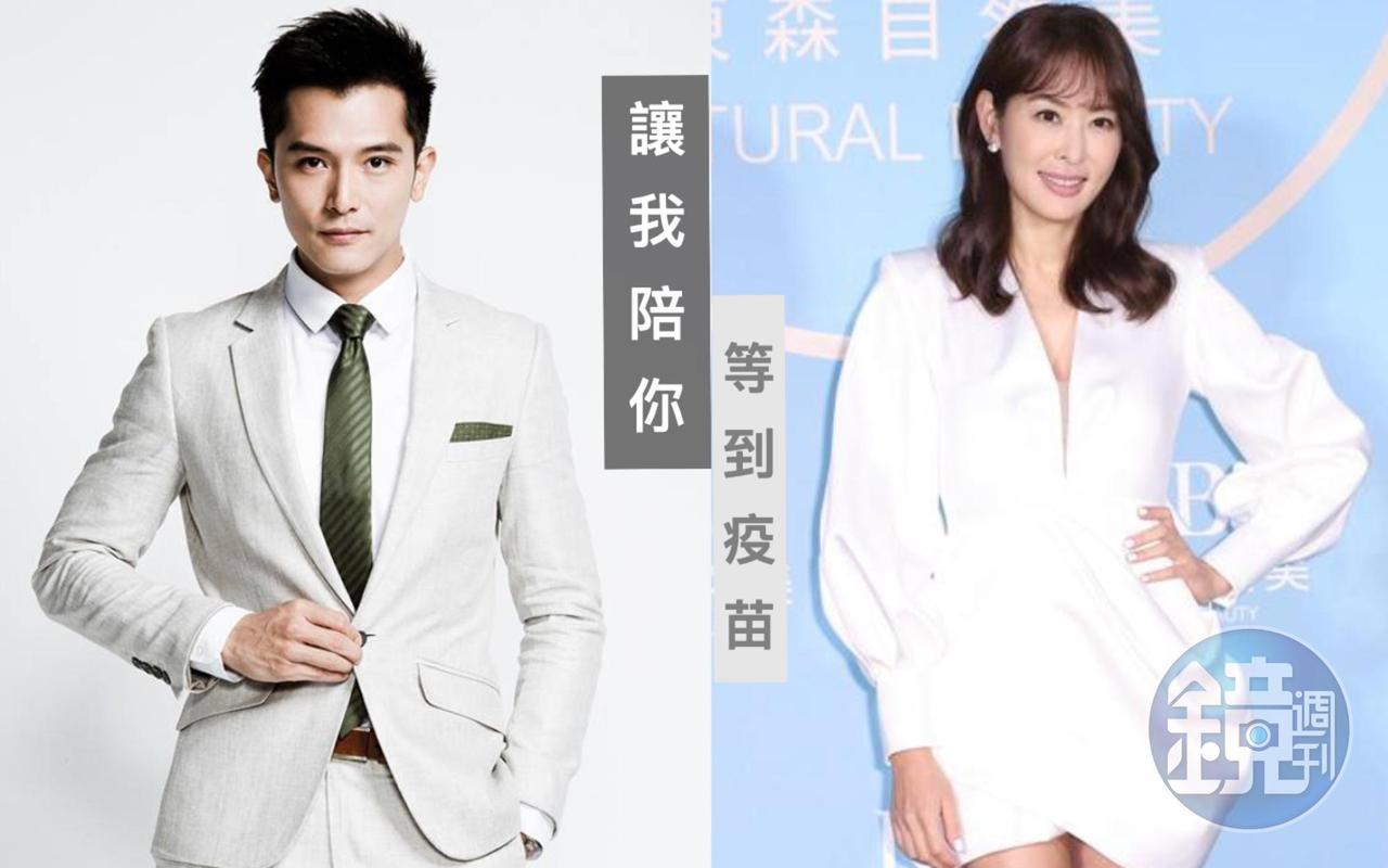 賈永婕（右圖）送愛心便當的義舉，讓同門的男神邱澤（左圖）也加入。（本刊資料室、翻攝自邱澤臉書）