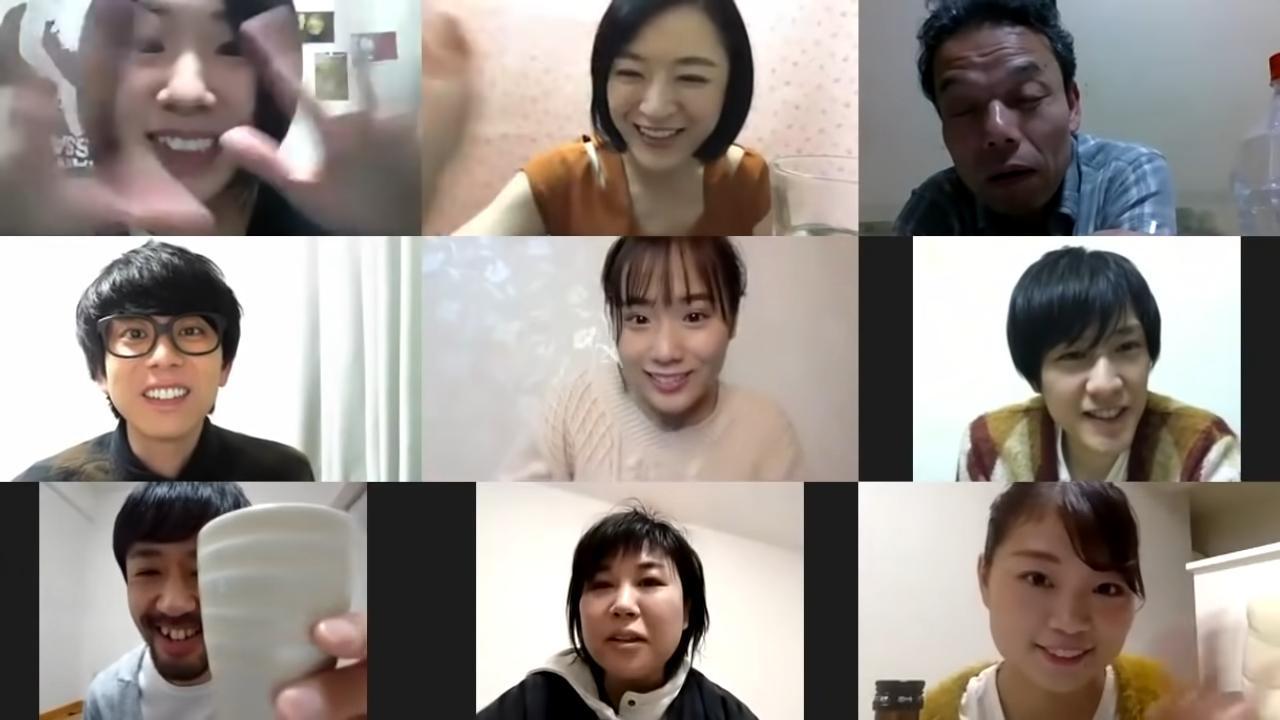 《一屍到底》上田慎一郎導演去年4月集結原片演員以遠距方式創作,推出《一屍到底 遠距大作戰》短篇電影。(翻攝自YouTube畫面)