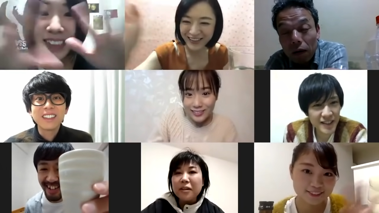 《一屍到底》上田慎一郎導演去年4月集結原片演員以遠距方式創作，推出《一屍到底 遠距大作戰》短篇電影。（翻攝自YouTube畫面）