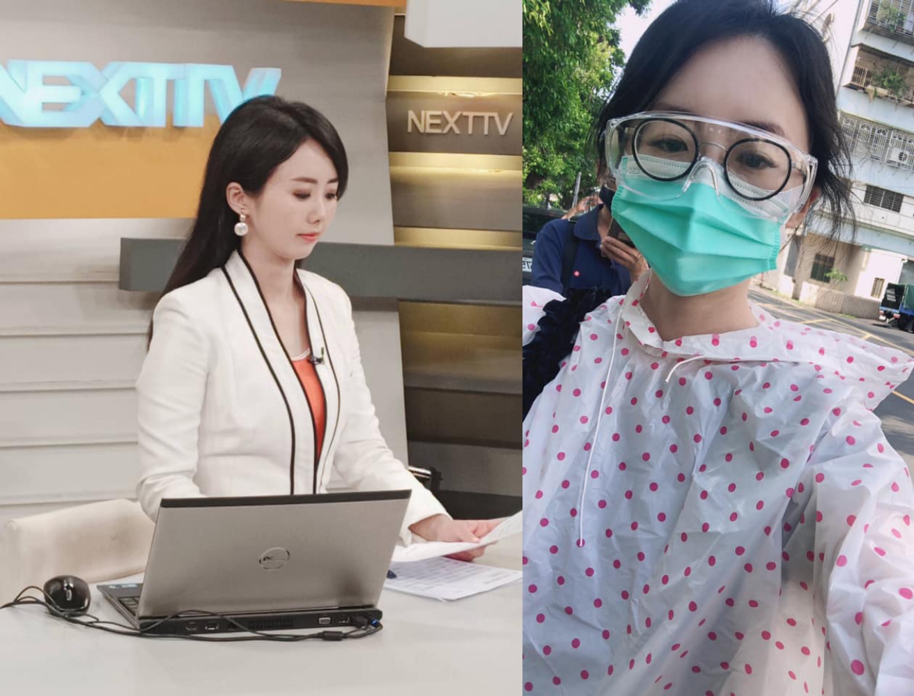 壹電視主播吳衣璇一早至醫院快篩陽性，她在6日曾於猝死攝影師共事。（翻攝自吳衣璇臉書）