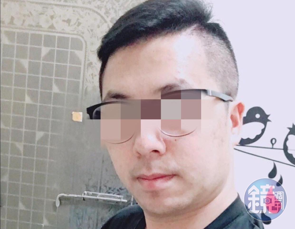 高雄一名黃姓退役軍人，遭前女友指控利用感情欺騙女方錢財。（讀者提供）