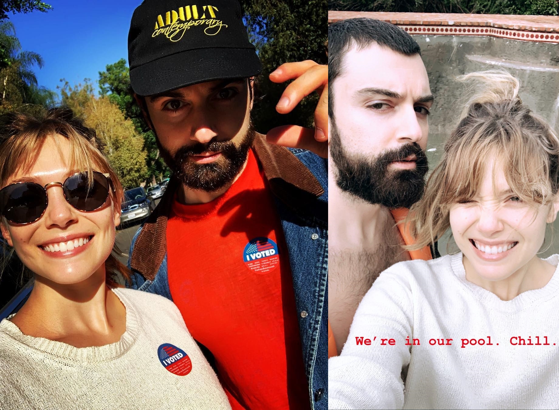 伊莉莎白歐森去年被爆已與樂團主唱男友羅比阿奈特結婚。（翻攝自IG）