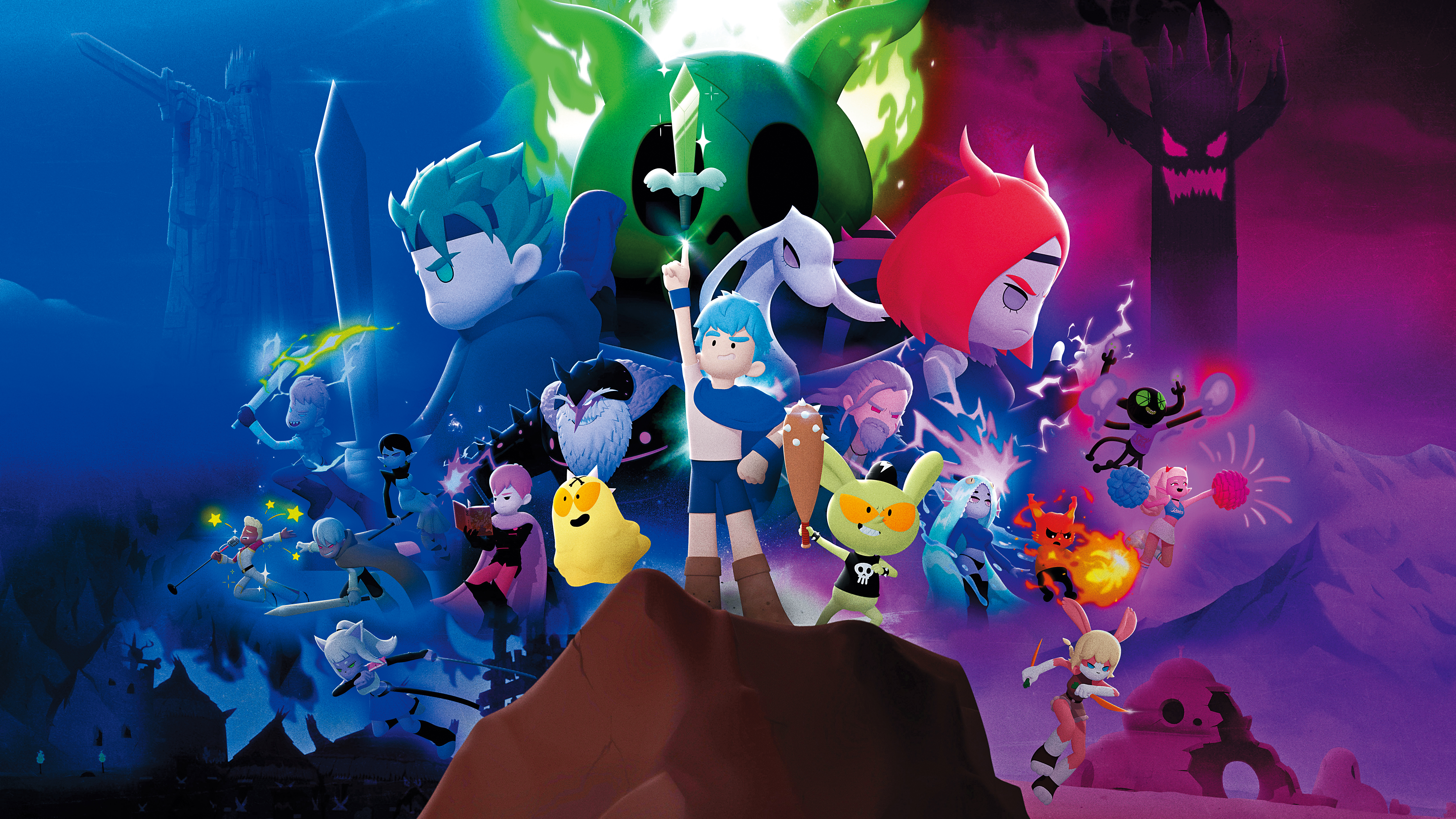 《勇者動畫系列》 共6集，有上百名 工作人員參與，製作 規模已達電影規格。 （公視提供）