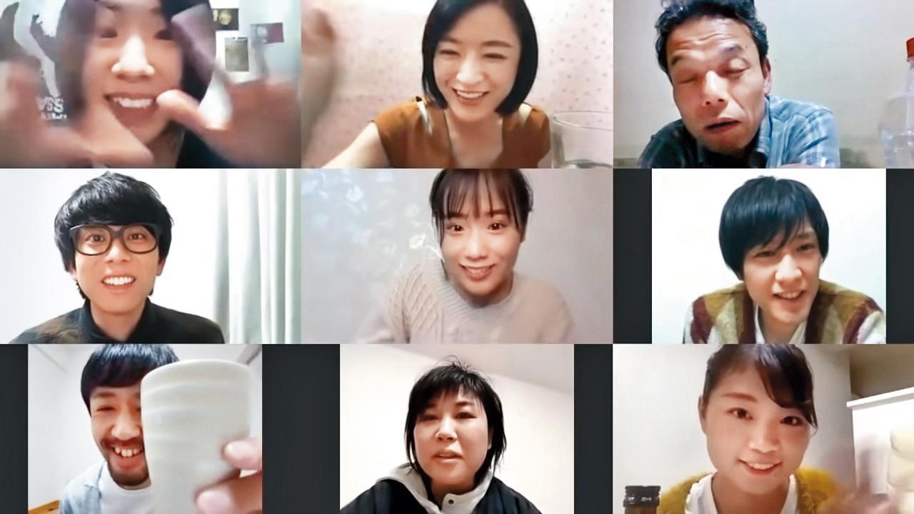 《一屍到底》導演上田慎一郎去年4月集結原片演員,以遠距方式創作,推出《一屍到底:遠距大作戰》短篇電影。(翻攝自YouTube)