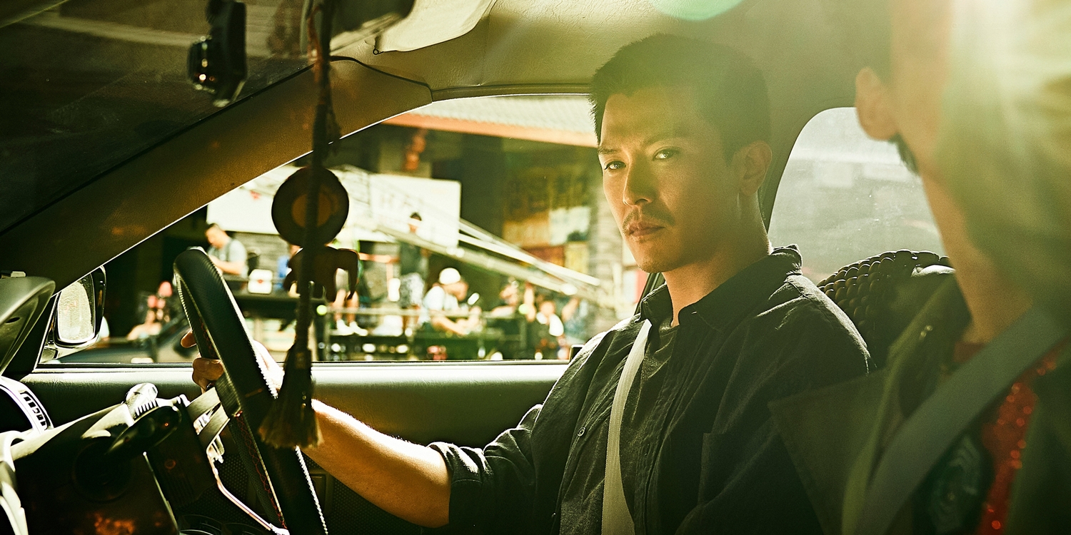 也是賽車手的邱澤，片中特別露了一手車技。（車庫提供）