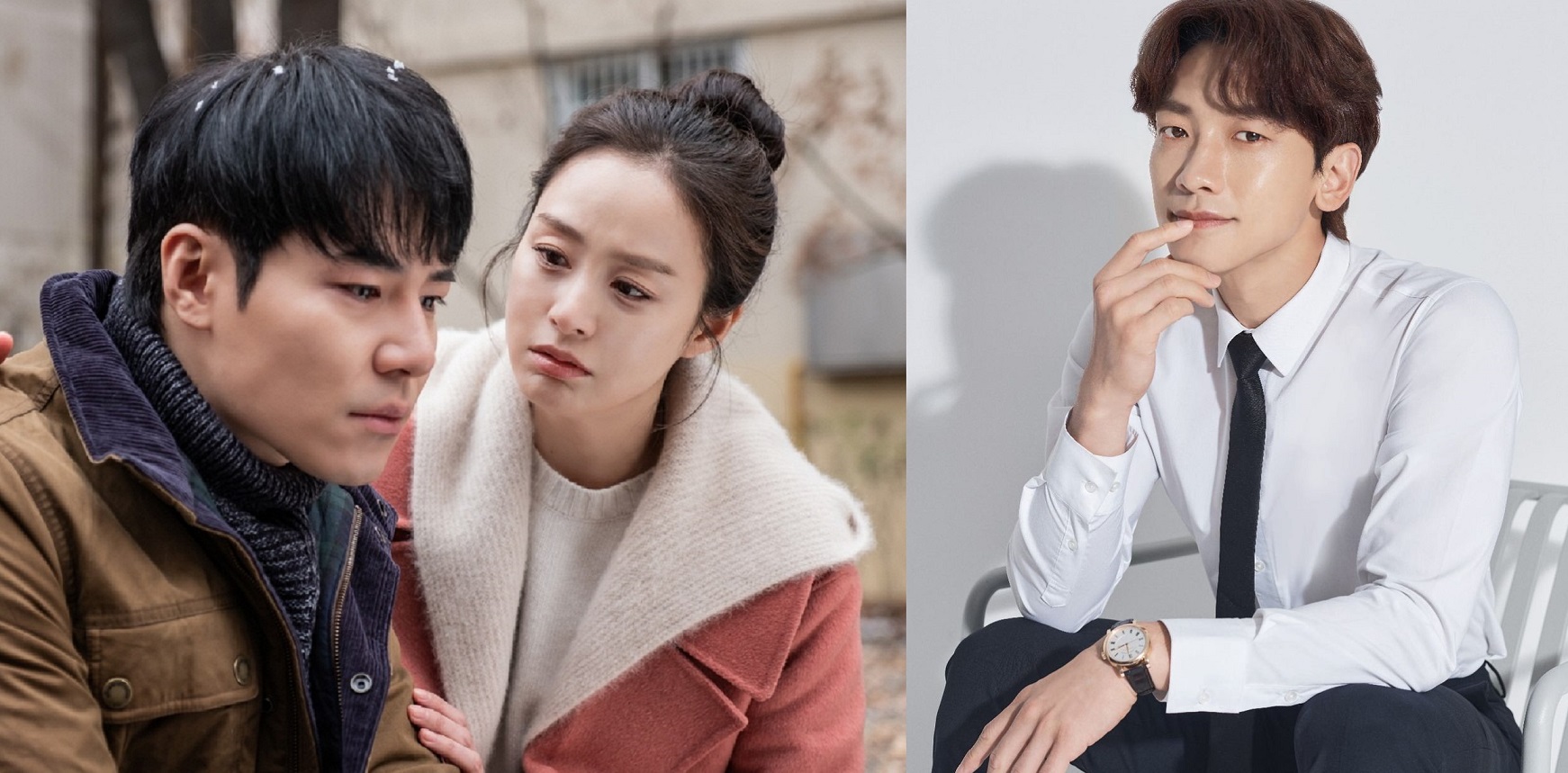 韓流天王Rain（右圖）和《哈囉掰掰，我是鬼媽媽》中飾演金泰希老公的演員李奎炯昨陸續到診所打疫苗。（左圖翻攝自tvN，右圖翻攝自Rain Instagram）