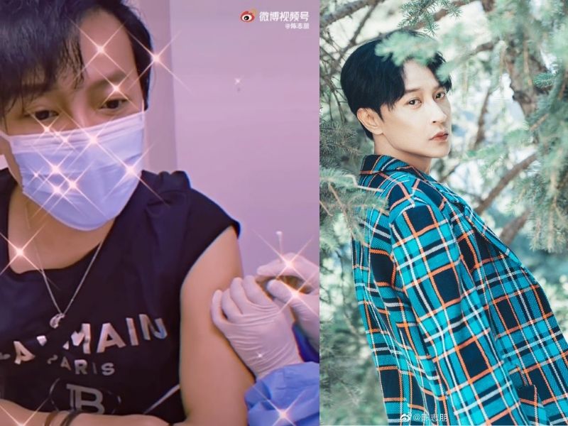 陳志朋近年將演藝事業重心放在中國大陸，他在大陸接種疫苗，大讚「安全、健康」。（翻攝自陳志朋微博）