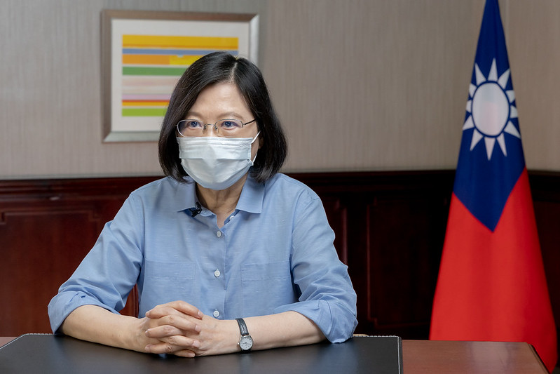 總統府發言人張惇涵表示，蔡英文總統（圖）未接種疫苗。（總統府提供）