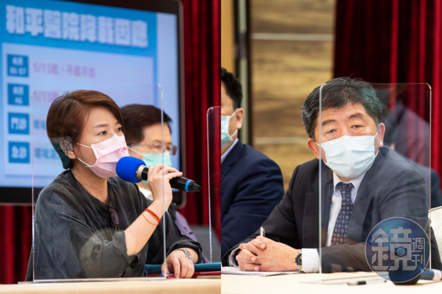 台北市副市長黃珊珊(左)今在臉書上開嗆衛福部長陳時中(右),批評:「信任別人很難嗎?」(本刊資料照)