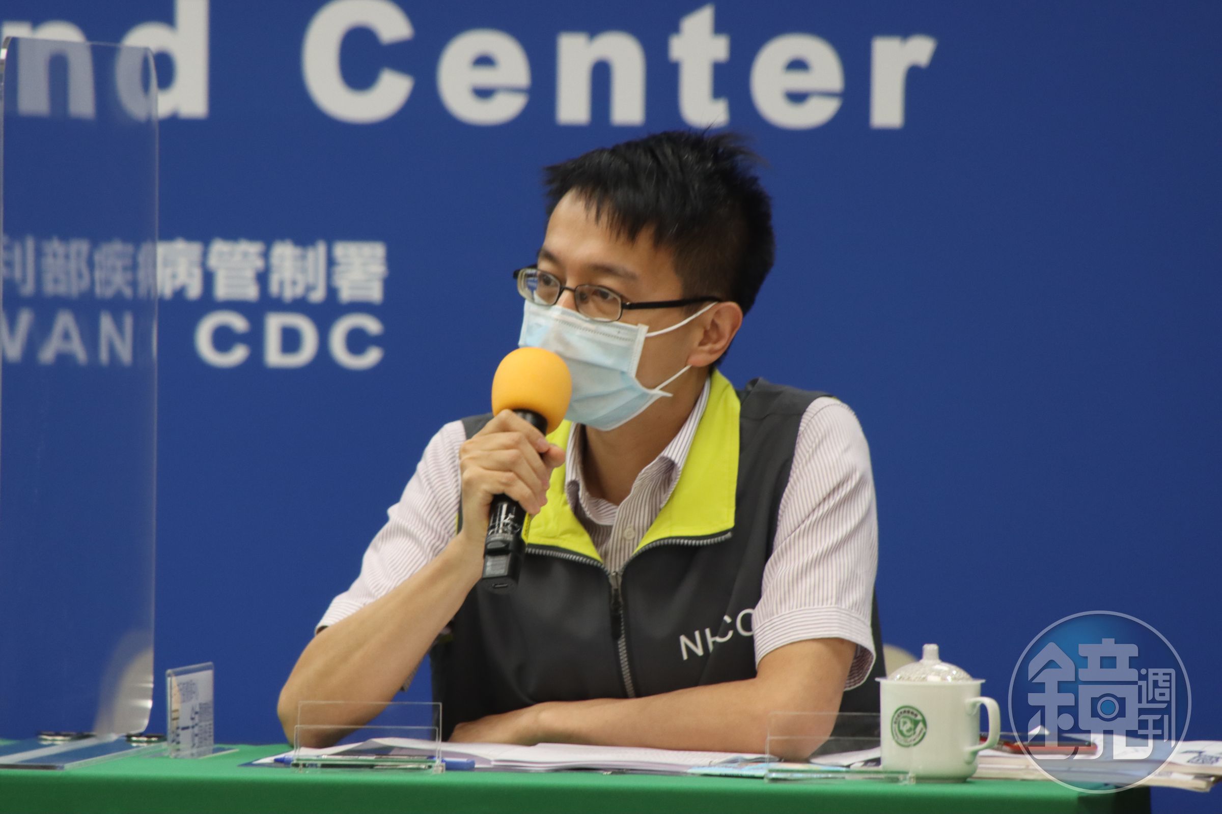 醫療應變組副組長羅一鈞今透露居家快篩指引。（指揮中心提供）