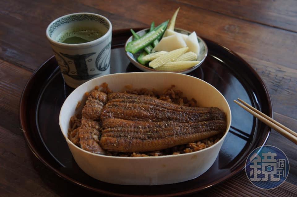 疫情期間，Ashin阿鑫小料理供應外帶的「鰻魚便當」。（外帶菜色需詢問預訂）
