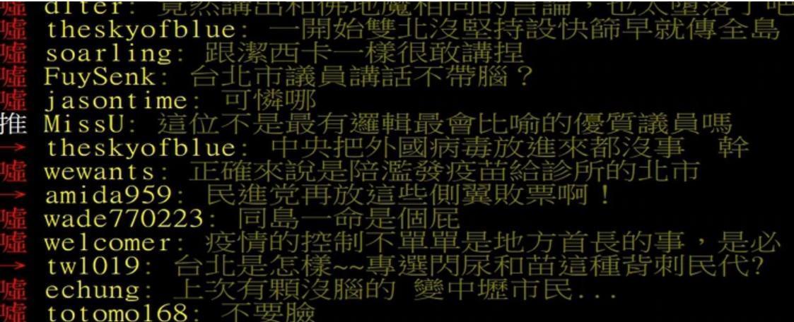 苗博雅一番言論，引起鄉民討論。（翻攝畫面）