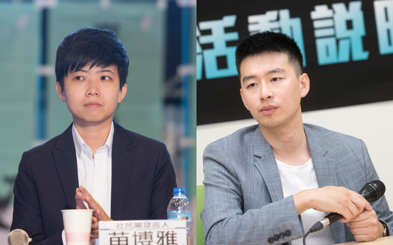 台北市議員苗博雅（左）稱「全台陪雙北坐牢」惹議，民眾黨發言人蔡峻維痛批這是充滿仇恨與挑撥的言論。（本刊資料照）