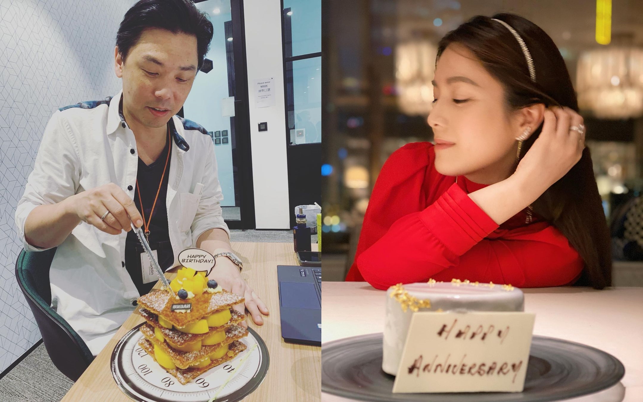 苟芸慧與陸漢洋傳出婚變，不過經紀人否認。（翻攝陸漢洋IG）