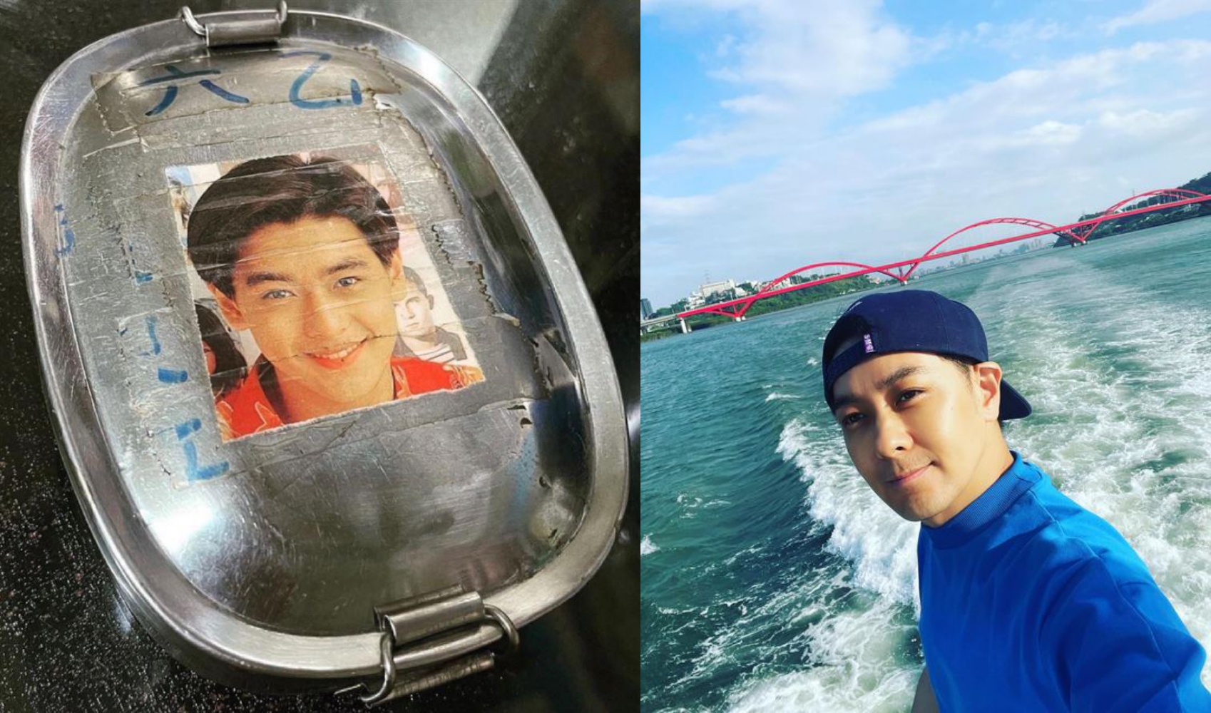 林志穎現在46歲，但似乎跟便當盒上的長相也沒差太多。（翻攝自林志穎臉書）