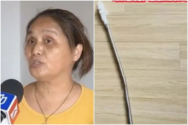 15樓的住戶李女士每晚都被噪音吵得不能睡，原來是16樓張婆婆持鐵棒「手動震樓」。（翻攝自看看新聞）