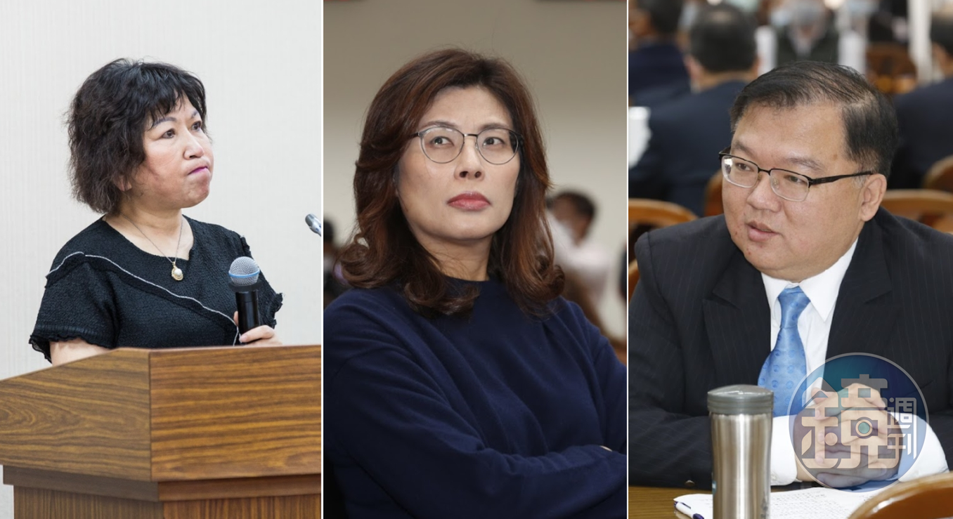 國民黨立委葉毓蘭(左起)才因提案刪藝文紓困預算引發爭議,同黨鄭麗文、李德維又送出類似提案。(本刊資料照)