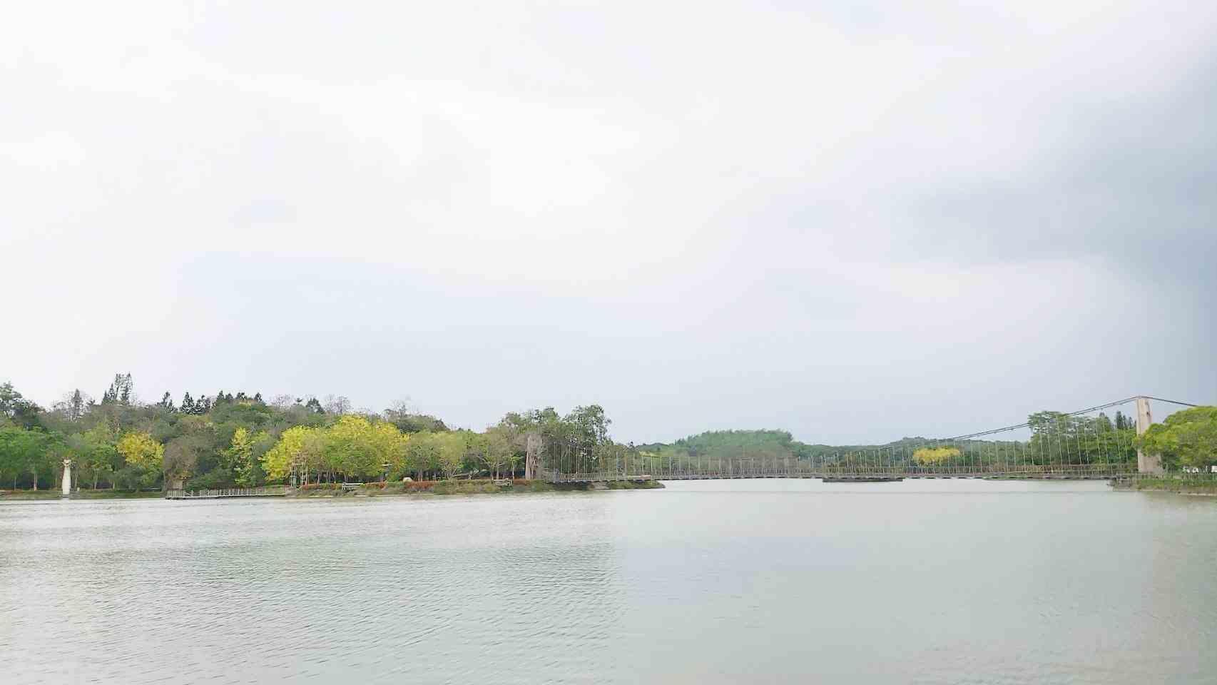 近日因雨水充足,水庫滿水位。(台南市政府觀光旅遊局提供)