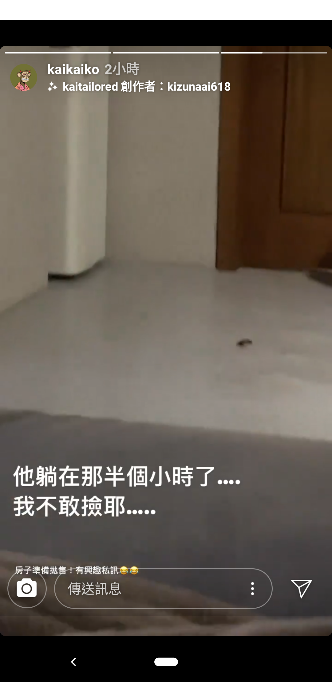 柯震東送小強歸西，卻不敢為它收屍。 （柯震東IG）