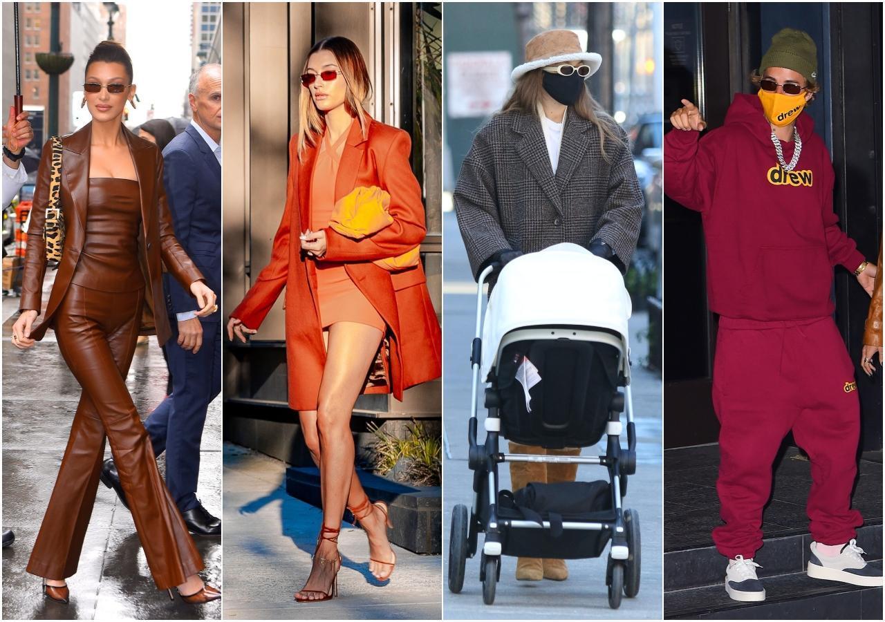超模Bella Hadid(左起)、Hailey Bieber、Gigi Hadid與Justin Bieber,都被DMY BY DMY圈粉。(ARTIFACTS提供)